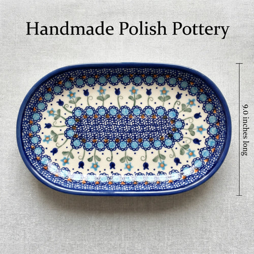 Polish Pottery Dimensions Savannah Small Oval Platter