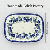 Polish Pottery Dimensions Sierra Small Rectangular Serving Platter