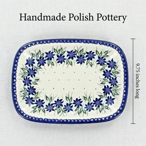 Polish Pottery Dimensions Sierra Small Rectangular Serving Platter