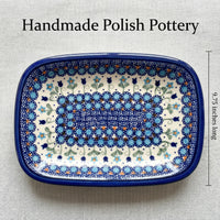 Savannah Small Rectangular Serving Platter Polish Pottery