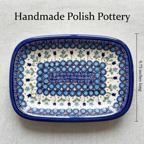 Savannah Small Rectangular Serving Platter Polish Pottery