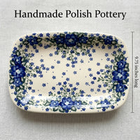 Melanie Small Rectangular Serving Platter Polish Pottery