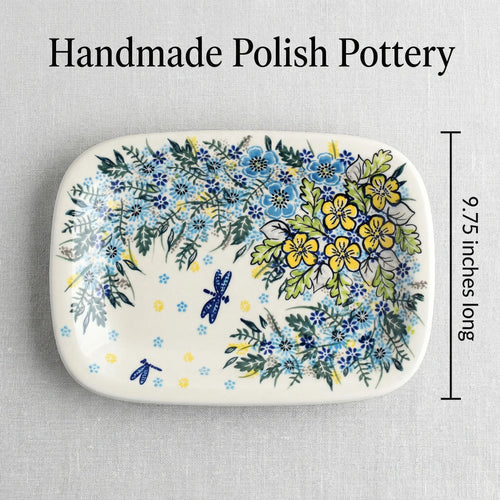 Alyssa Small Rectangular Serving Platter Polish Pottery