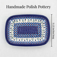 Savannah Medium Rectangular Serving Platter Polish Pottery