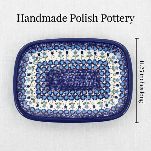Savannah Medium Rectangular Serving Platter Polish Pottery