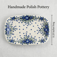 Melanie Medium Rectangular Serving Platter Polish Pottery