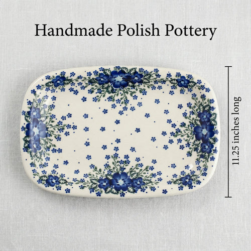Melanie Medium Rectangular Serving Platter Polish Pottery
