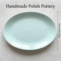 Miko Mint Dinner Plate Polish Pottery