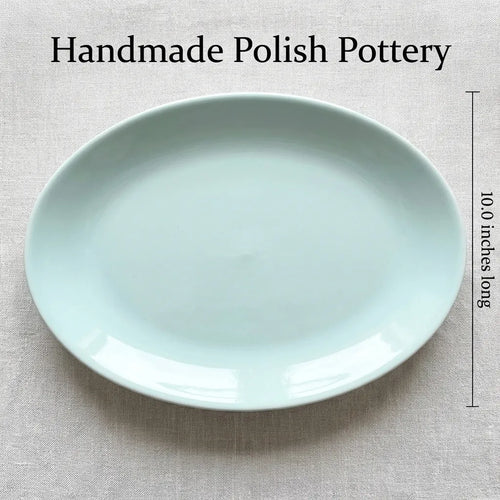 Miko Mint Dinner Plate Polish Pottery