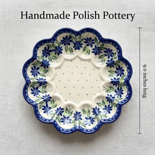 Sierra Egg Plate Polish Pottery