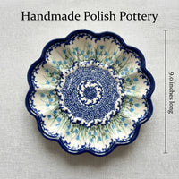 Misty Egg Plate Polish Pottery