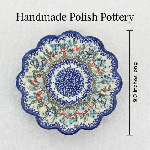 Garden of Eden Egg Plate Polish Pottery