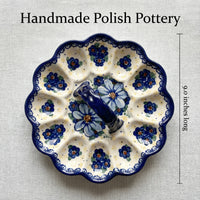 Daisy Surprise Egg Plate Polish Pottery