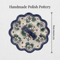 Ladybug Egg Plate Polish Pottery