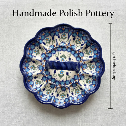 Savannah Egg Plate Polish Pottery