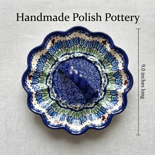 Garden Tulip Egg Plate Polish Pottery