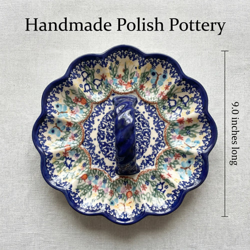 Garden of Eden Egg Plate Polish Pottery