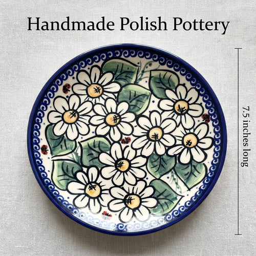 Polish Pottery Dimensions Ladybug Dessert Plate