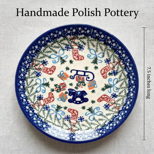 Polish Pottery Dimensions Christmas Bounty Dessert Plate