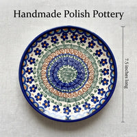Polish Pottery Dimensions Aztec Flower Dessert Plate