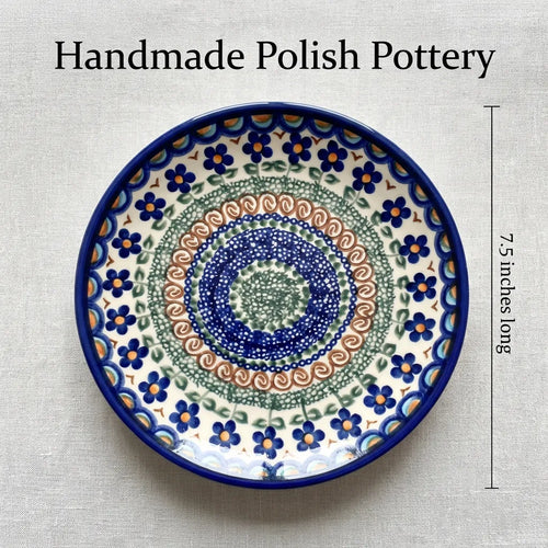 Polish Pottery Dimensions Aztec Flower Dessert Plate