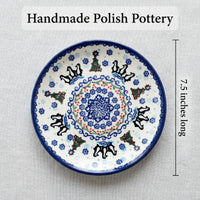 Polish Pottery Dimensions Arctic Holidays Dessert Plate