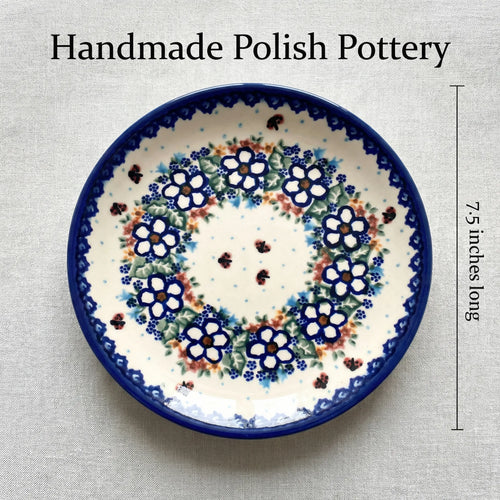 Polish Pottery Dimensions Scarlett Dessert Plate