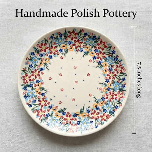 Polish Pottery Dimensions Tara Dessert Plate