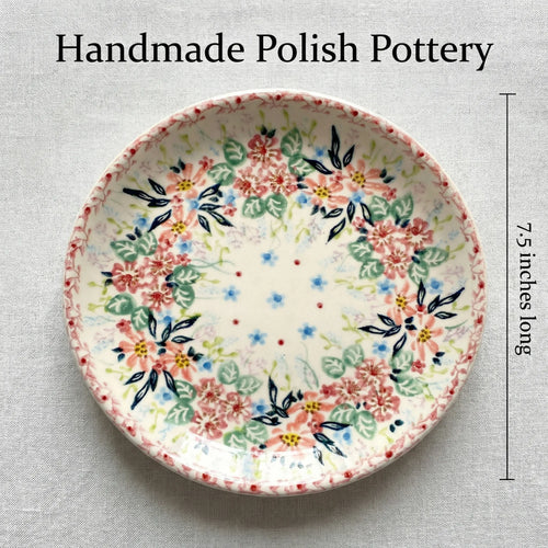 Polish Pottery Dimensions Fairy Meadow Dessert Plate