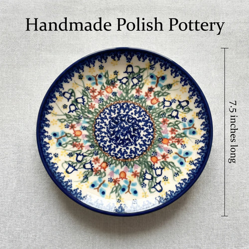 Polish Pottery Dimensions Garden of Eden Dessert Plate