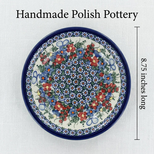 Polish Pottery Dimensions Garden Butterfly Soup Plate