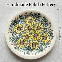 Polish Pottery Dimensions Sunflower Maze Dinner Plate