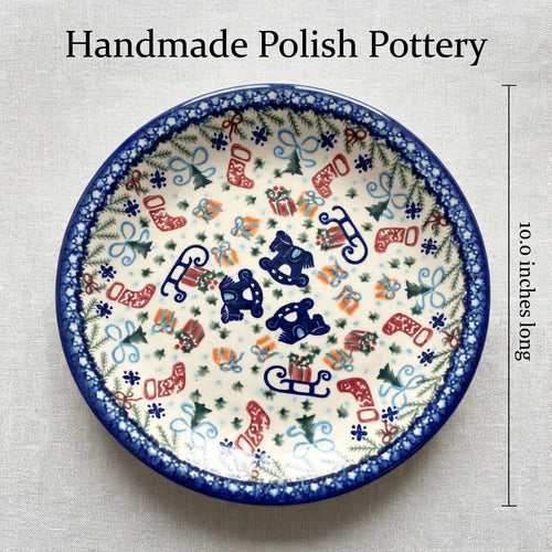 Polish Pottery Dimensions Christmas Bounty Dinner Plate