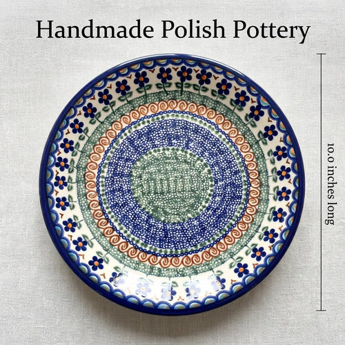 Polish Pottery Dimensions Aztec Flower Dinner Plate