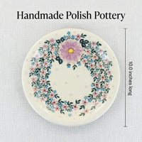 Polish Pottery Dimensions Lilac Garden Dinner Plate