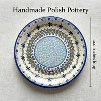 Polish Pottery Dimensions Winter Celebration Dinner Plate
