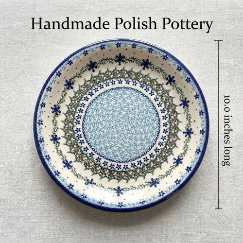 Polish Pottery Dimensions Winter Celebration Dinner Plate