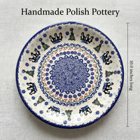 Polish Pottery Dimensions Arctic Holidays Dinner Plate