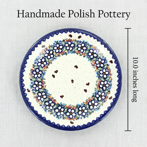 Polish Pottery Dimensions Scarlett Dinner Plate
