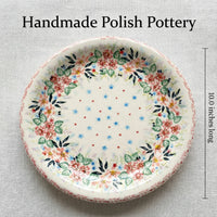 Polish Pottery Dimensions Fairy Meadow Dinner Plate