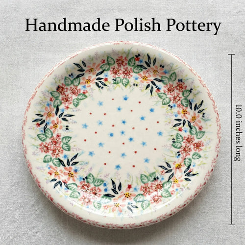 Polish Pottery Dimensions Fairy Meadow Dinner Plate