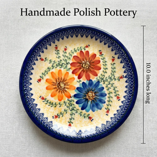 Polish Pottery Dimensions Autumn Burst Dinner Plate