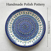 Savannah Large Round Platter Polish Pottery