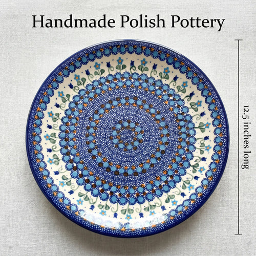 Savannah Large Round Platter Polish Pottery