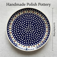 Polish Pottery Dimensions Nature Large Round Platter