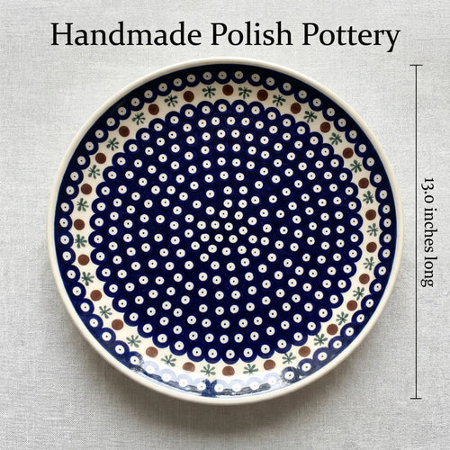 Polish Pottery Dimensions Nature Large Round Platter