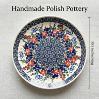 Garden Butterfly Cake Plate Polish Pottery