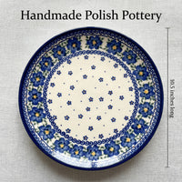 Spring Blossom Cake Plate Polish Pottery