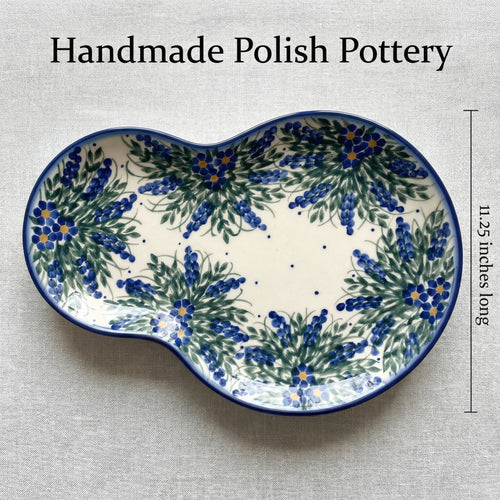 Polish Pottery Dimensions Hyacinth Oval Breakfast Plate