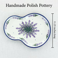 Lavender Fields Oval Breakfast Plate Polish Pottery